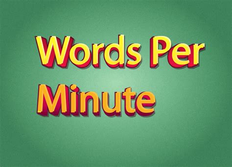 words per minute test